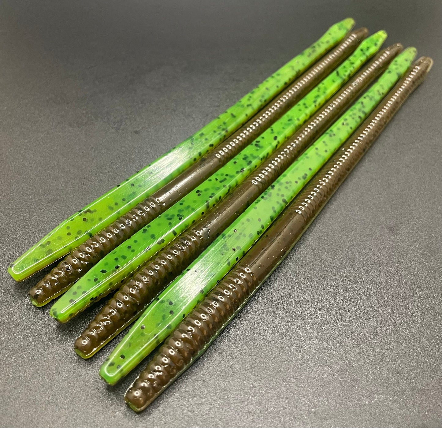 7" Trick Worms- Green Slayer