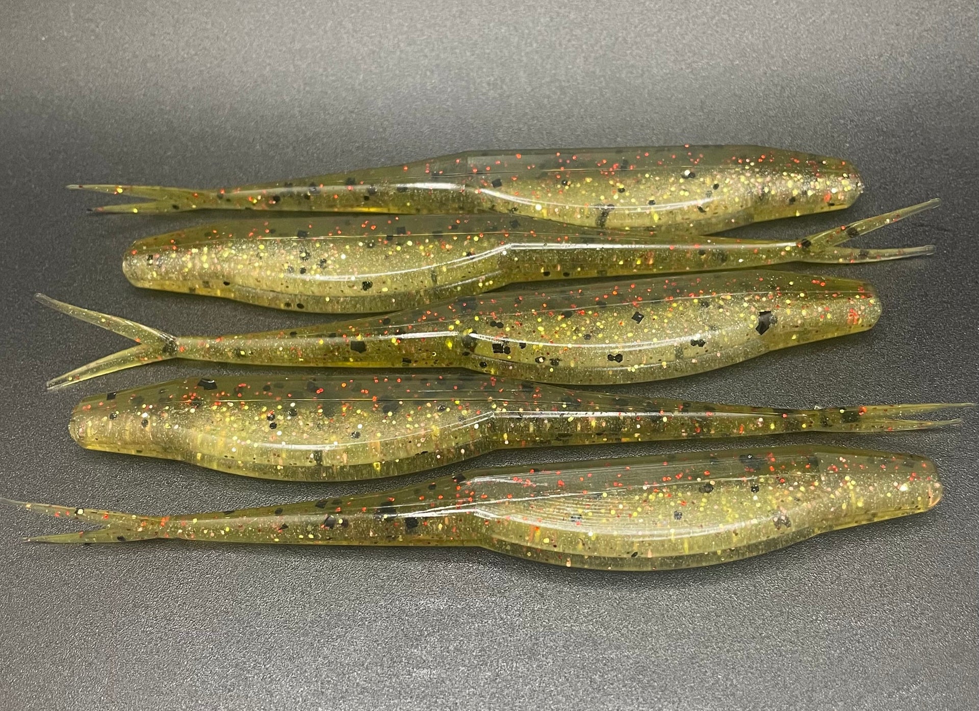 bass fluke lure 5" Flukes – Nicknak's Custom Baits