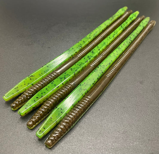 7" Trick Worms- Green Slayer