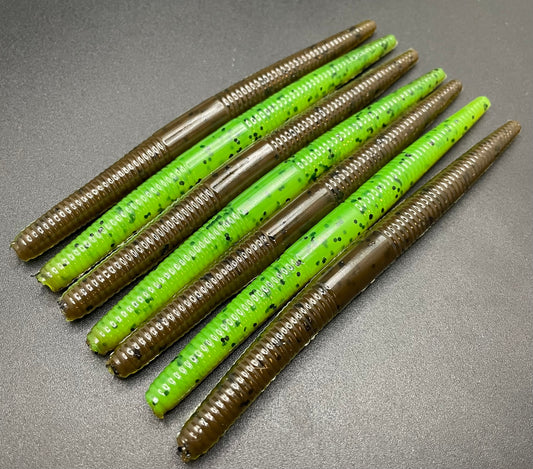 5" Stick baits- Green Slayer